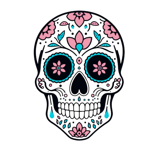 Sugar skull 3D print - example of custom design work